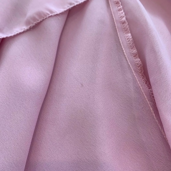 NICOLE MILLER COLLECTION DUSTY PINK SILK LONG DRESS 4 NWTS! - Picture 9 of 11